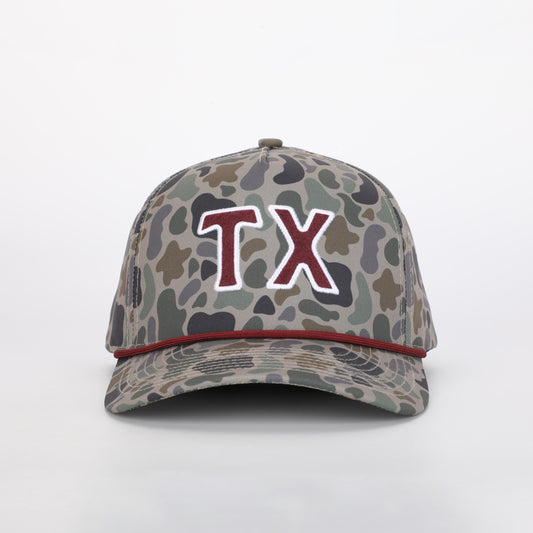 TX Hat in TexCamo™ & College Maroon