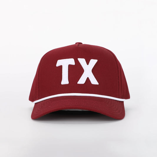 TX Hat in College Maroon