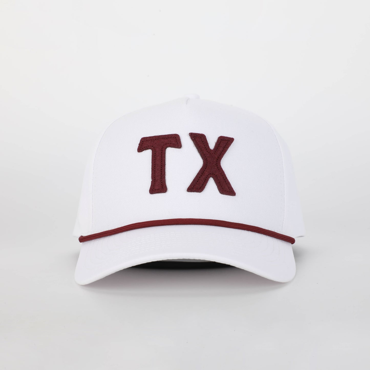 TX Hat in Stadium White & College Maroon